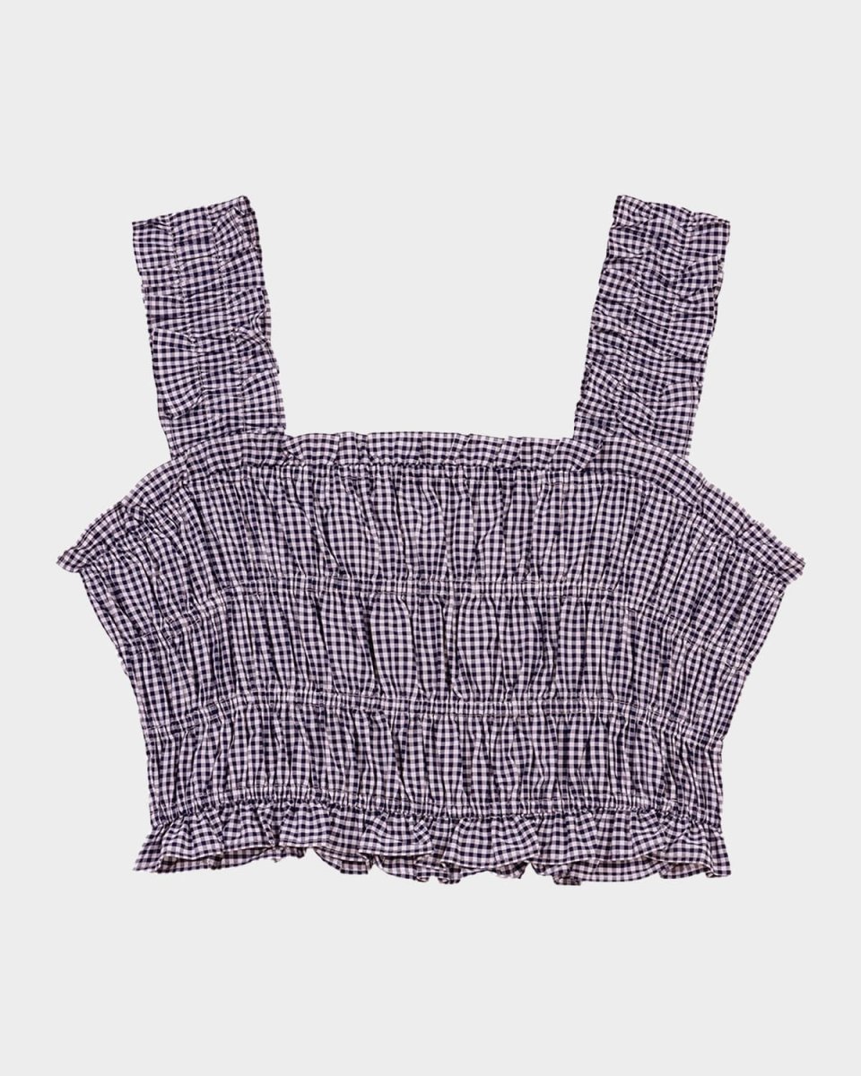 Lunachy Gingham Crop Top